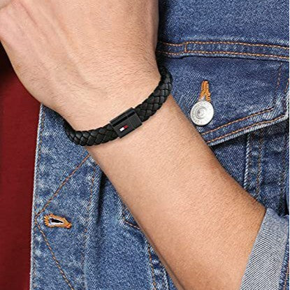 Stainless Steel Leather Bracelet