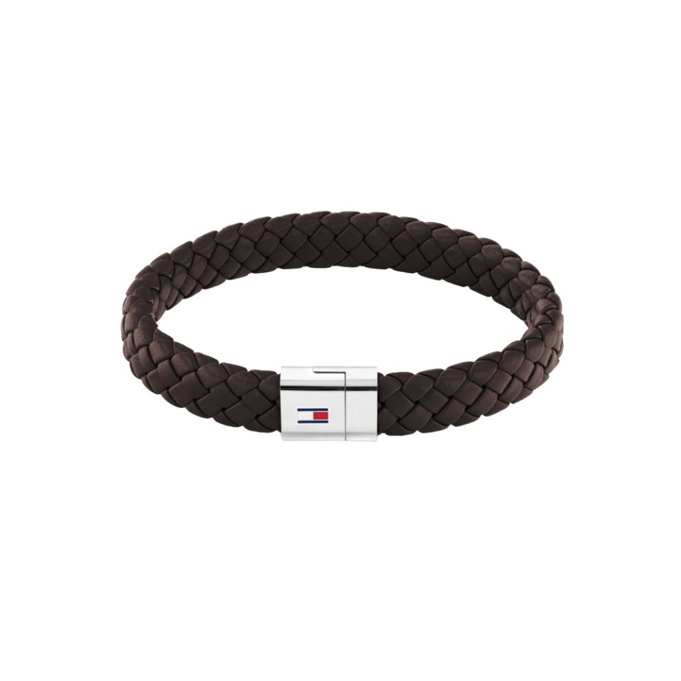 Stainless Steel Leather Bracelet